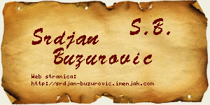 Srđan Buzurović vizit kartica